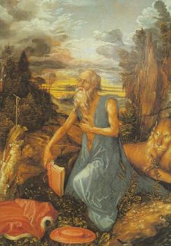 阿爾弗雷德 丟勒 St Jerome in the Wilderness